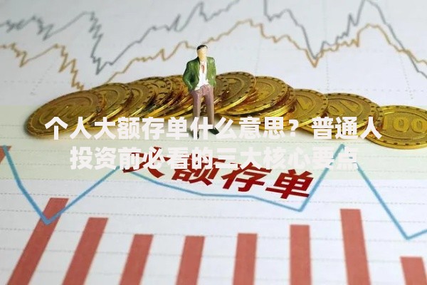个人大额存单什么意思？普通人投资前必看的三大核心要点