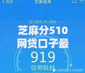 芝麻分510网贷口子最多能贷多少？额度解析与申贷技巧