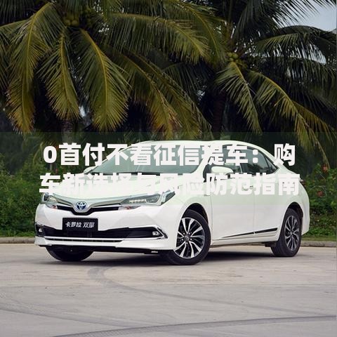 0首付不看征信提车：购车新选择与风险防范指南