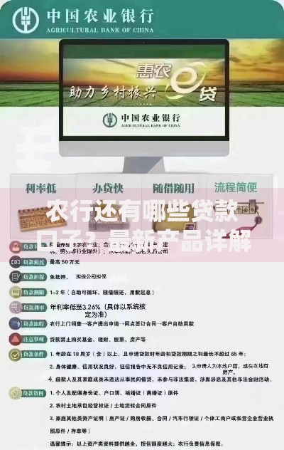 农行还有哪些贷款口子？最新产品详解与申请攻略