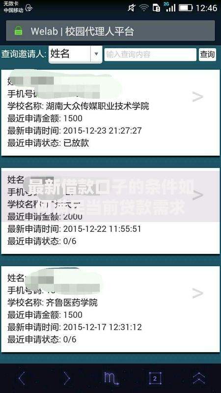 最新借款口子的条件如何满足当前贷款需求