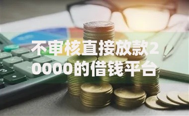 不审核直接放款20000的借钱平台是否存在？真相解析