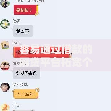容易通过借款的网贷平台拓宽个人融资渠道指南