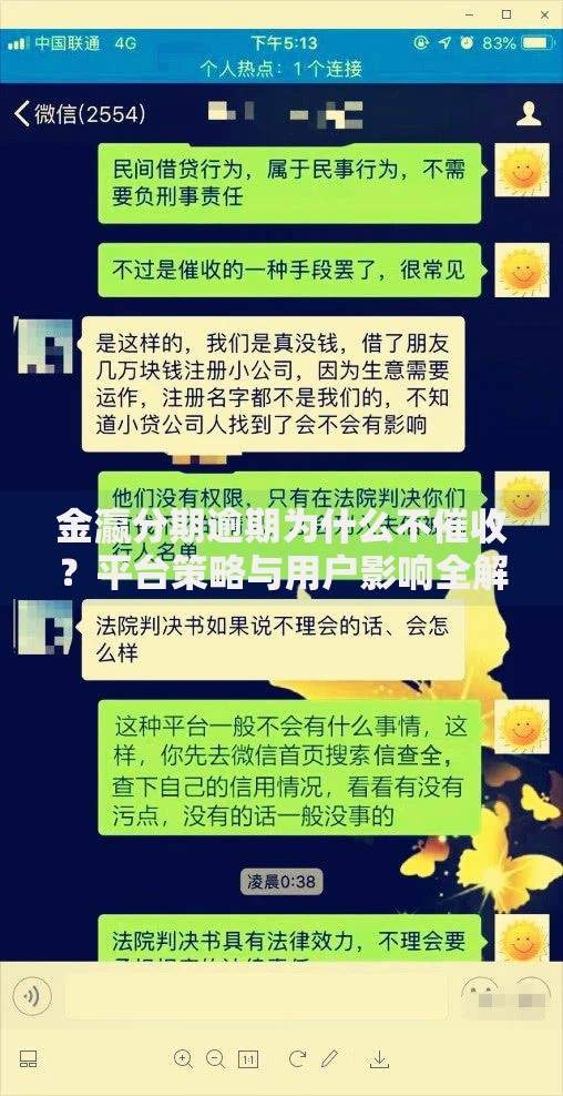 金瀛分期逾期为什么不催收？平台策略与用户影响全解析