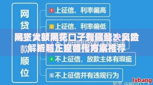 网贷大额黑花口子有哪些？风险解析与正规替代方案推荐