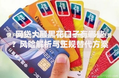 网贷大额黑花口子有哪些？风险解析与正规替代方案推荐