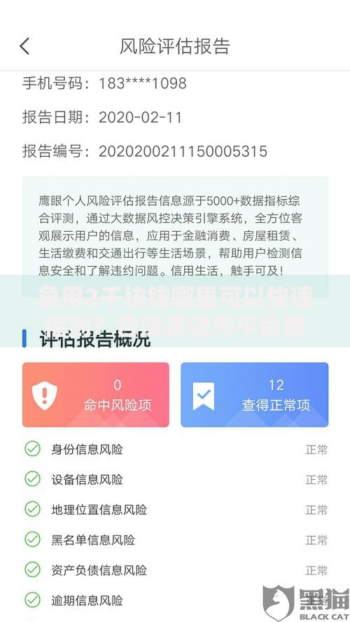 急用2千块钱哪里可以快速借到？合法途径与平台推荐
