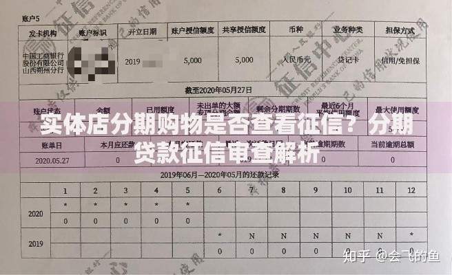 实体店分期购物是否查看征信？分期贷款征信审查解析