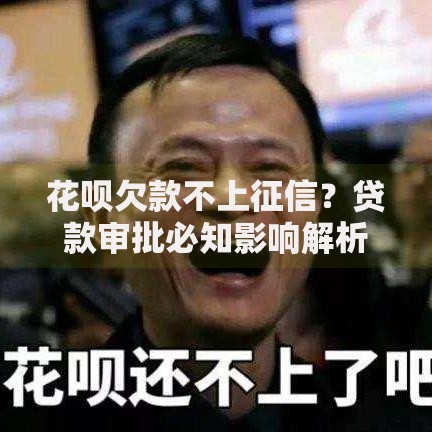 花呗欠款不上征信？贷款审批必知影响解析