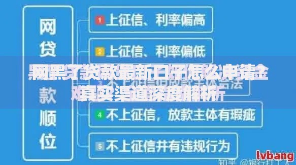 网黑了贷款最新口子怎么申请?真实渠道深度解析 网黑了贷款最新口子怎么申请?真实渠道深度解析