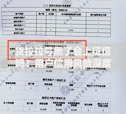 货拉拉号黑了会上征信吗？用户信用风险深度解析