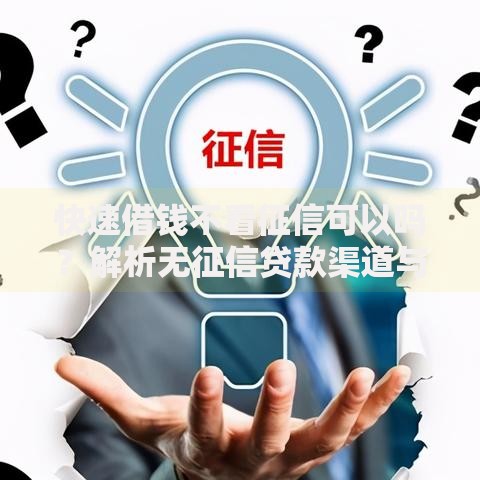 快速借钱不看征信可以吗？解析无征信贷款渠道与风险