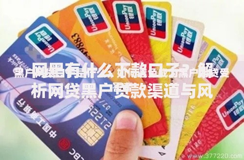 网黑有什么下款口子？解析网贷黑户贷款渠道与风险