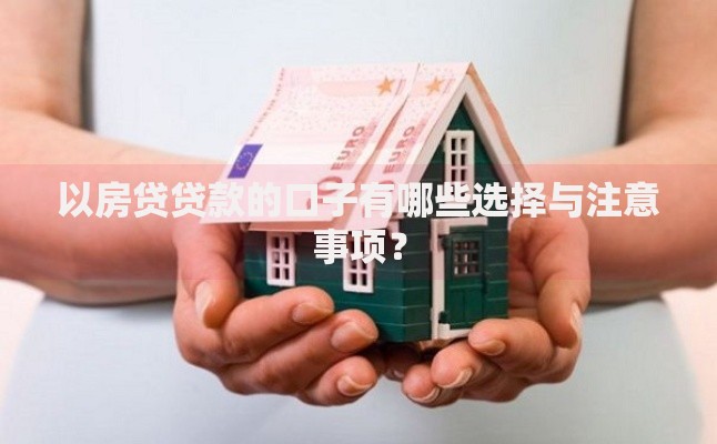 以房贷贷款的口子有哪些选择与注意事项？