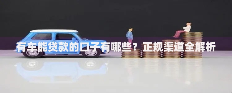 有车能贷款的口子有哪些？正规渠道全解析