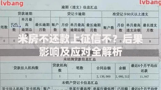 米房不还款上征信不？后果影响及应对全解析