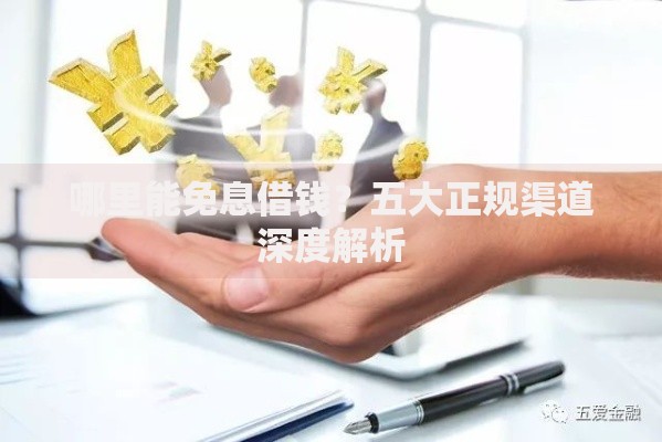 哪里能免息借钱？五大正规渠道深度解析