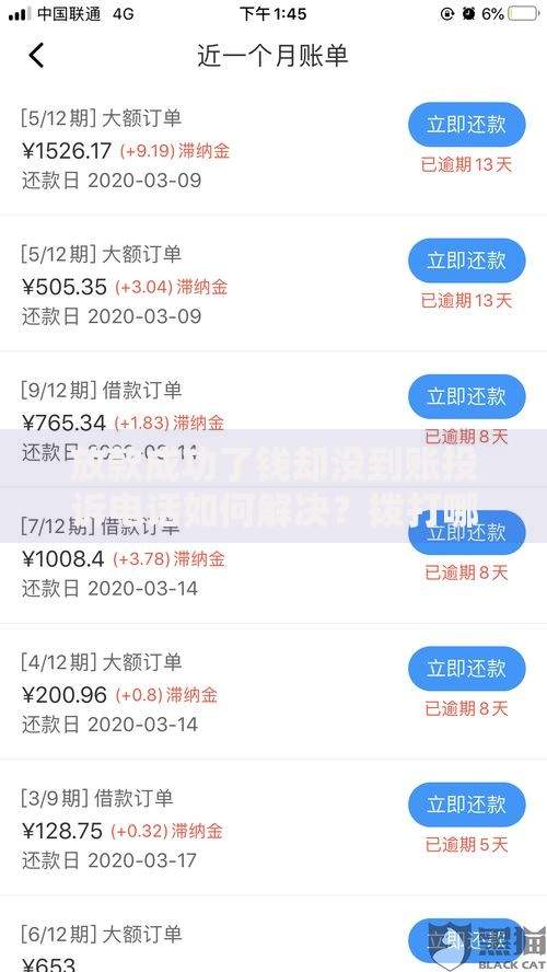 放款成功了钱却没到账投诉电话如何解决？拨打哪个电话最有效？