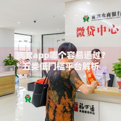 贷款app哪个容易通过？五类低门槛平台解析