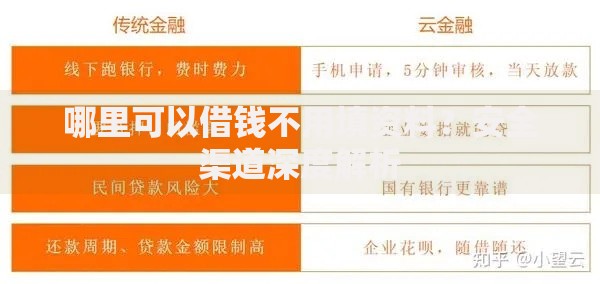 哪里可以借钱不用填资料？安全渠道深度解析