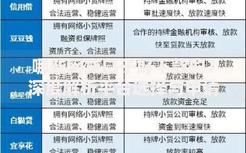 哪些网贷口子好下款的？深度解析平台选择与申请技巧