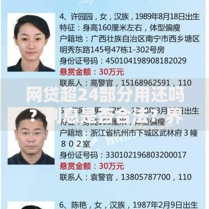 网贷超24部分用还吗？利息是否合法？界定与处理全解析