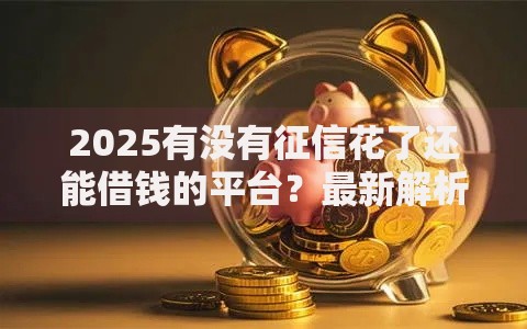 2025有没有征信花了还能借钱的平台？最新解析与渠道推荐