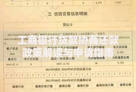 工商银行贷款协商还款政策解读与申请指南