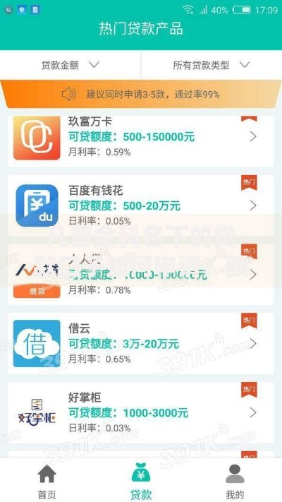 凡普金科名下的贷款口子如何申请？额度与利息详解