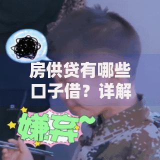 房供贷有哪些口子借？详解正规渠道及申请条件