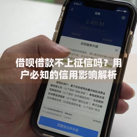 借呗借款不上征信吗？用户必知的信用影响解析