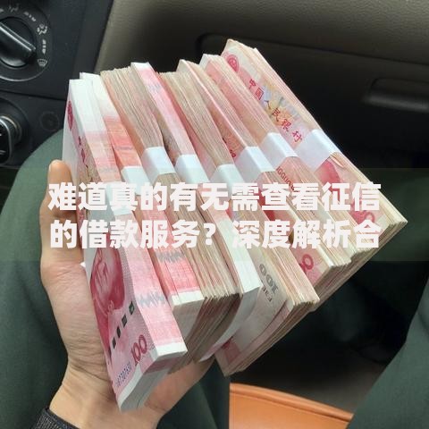 难道真的有无需查看征信的借款服务？深度解析合规渠道与风险防范
