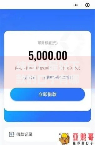 纯白户最好下款的口子有哪些申请技巧