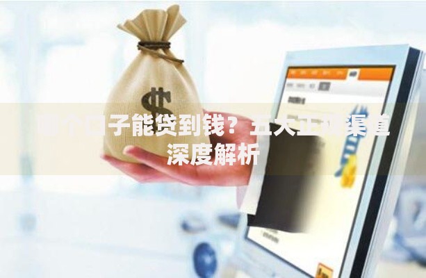 哪个口子能贷到钱？五大正规渠道深度解析