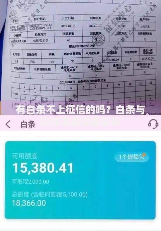 有白条不上征信的吗？白条与征信关系深度解析