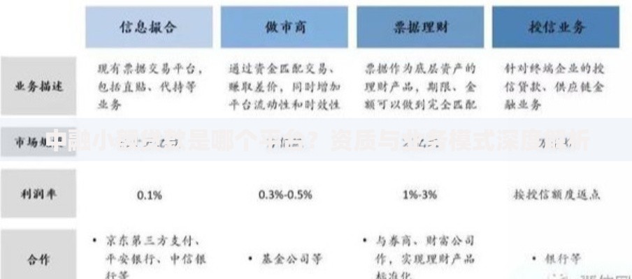 中融小额贷款是哪个平台？资质与业务模式深度解析