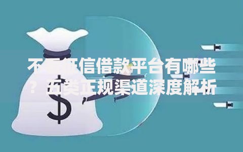 不看征信借款平台有哪些？五类正规渠道深度解析