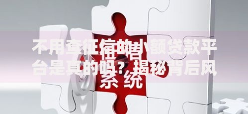 不用查征信的小额贷款平台是真的吗？揭秘背后风险与真相