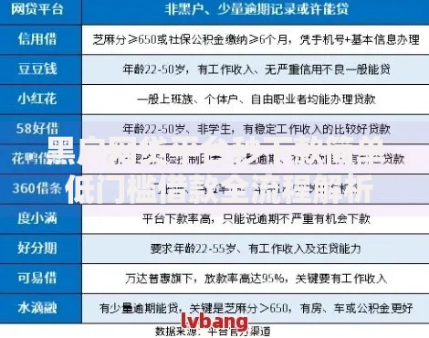 黑户网贷平台秒下款简单 低门槛借款全流程解析