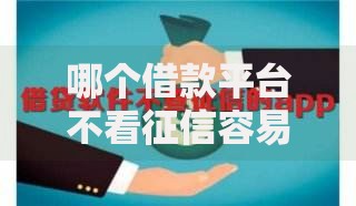 哪个借款平台不看征信容易通过的？详细解析低门槛贷款渠道