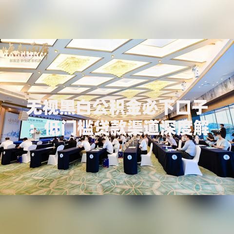 无视黑白公积金必下口子：低门槛贷款渠道深度解析