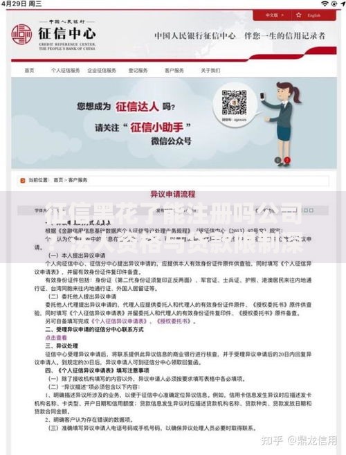 征信黑花了能注册吗公司？法人资格与贷款限制深度解析