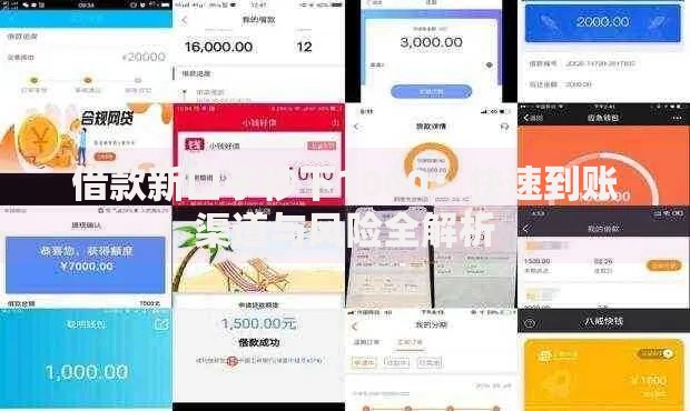 借款新口子秒下1000：快速到账渠道与风险全解析