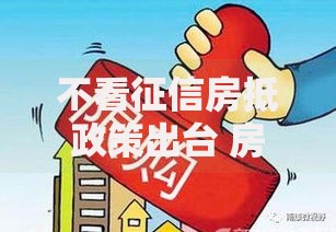 不看征信房抵政策出台 房产抵押贷款新规解读