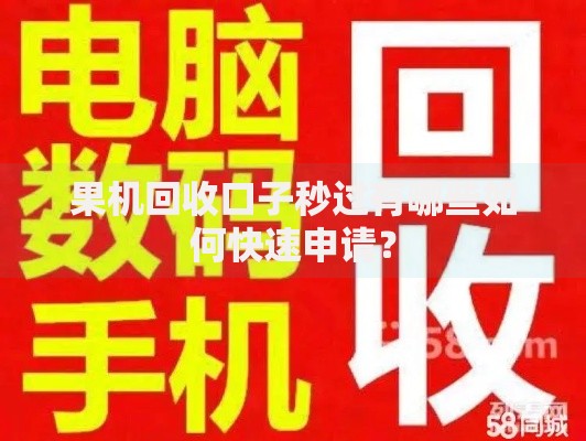 果机回收口子秒过有哪些如何快速申请？