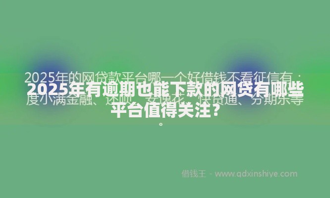 2025年有逾期也能下款的网贷有哪些平台值得关注？