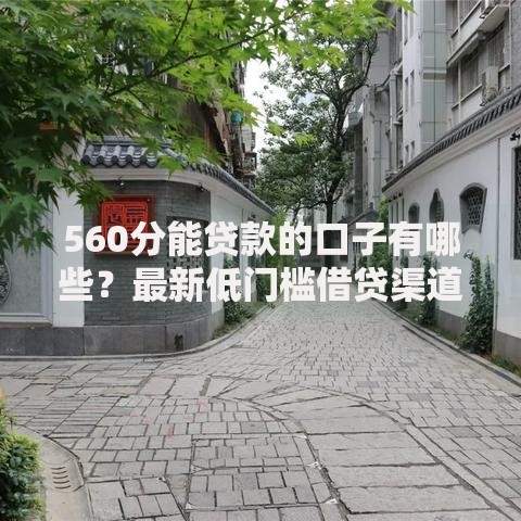 560分能贷款的口子有哪些？最新低门槛借贷渠道解析