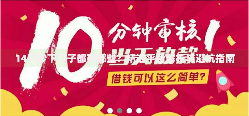 14天秒下口子都有哪些？精选平台解析与避坑指南
