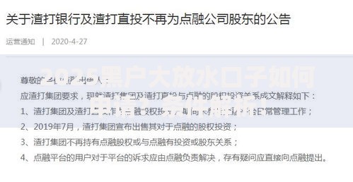2025黑户大放水口子如何申请？条件解析！