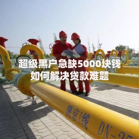 超级黑户急缺5000块钱如何解决贷款难题